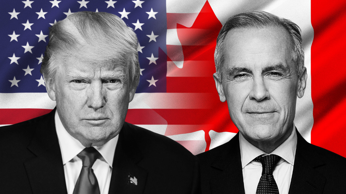 Carney, Trump clash over auto trade, putting USMCA